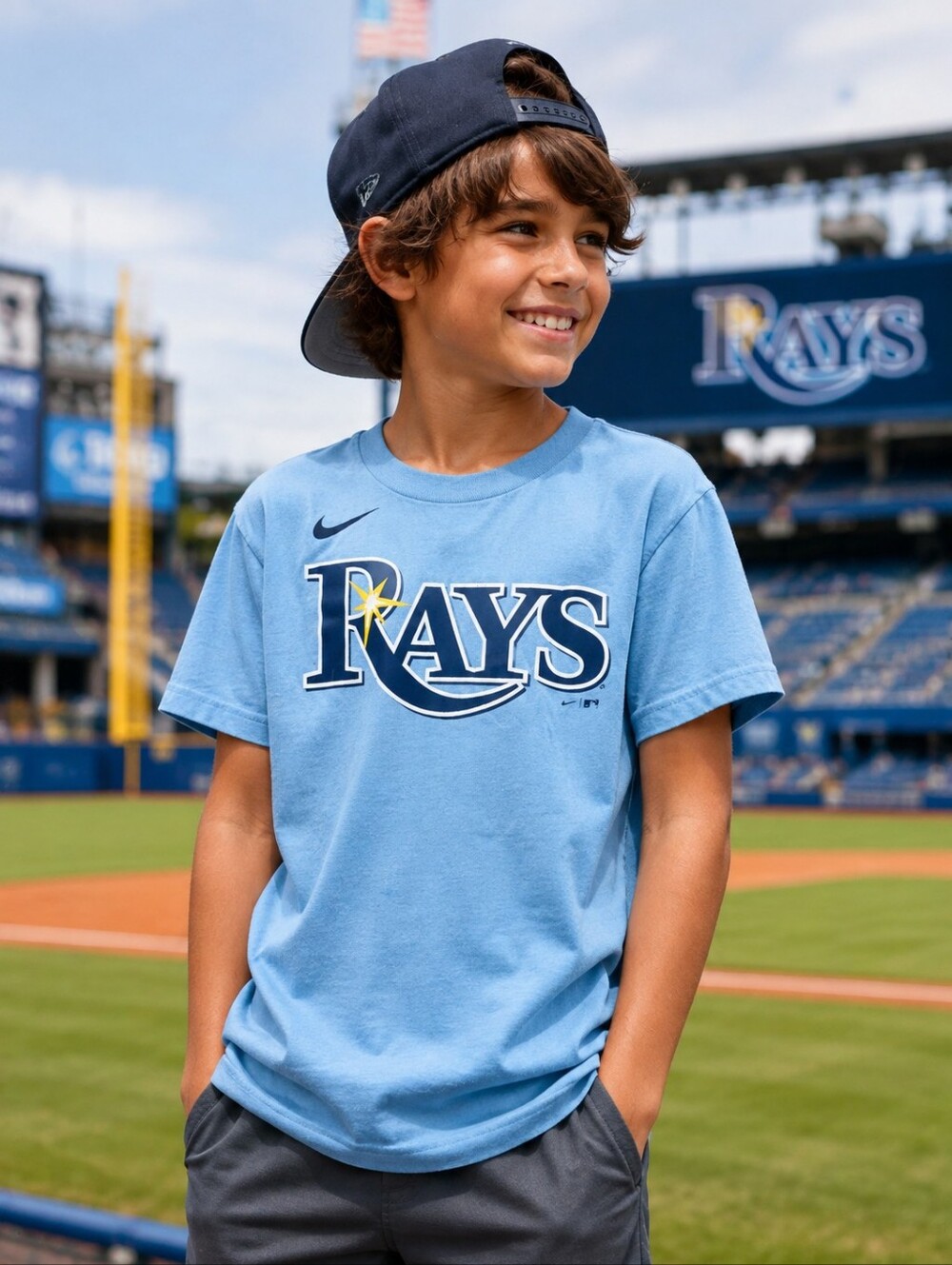 Nike Tampa Bay Rays Wander Franco #5 Youth Tee